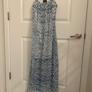 Barney’s New York Blue Patterned Dress Size Small